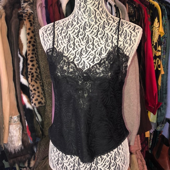 Dior Tops - Vintage 1980’s Christian Dior satin lace blouse